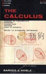 THE CALCULUS PDF电子版封面