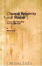 GENERAL RELATIVITY AND MATTER（ PDF版）