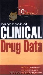 HANDBOOK OF CLINICAL DRUG DATA PDF电子版封面 0071363629