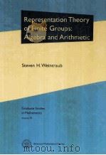 REPRESENTATION THEORY OF FINITE GROUPS:ALGEBRA AND ARITHMETIC PDF电子版封面 0821832220