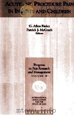 ACUTE AND PROCEDURE PAIN IN INFANTS AND CHILDREN（ PDF版）