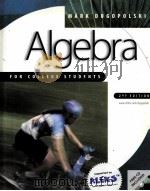 ALGEBRA FOR COLLEGE STRDENTS EDITION 2 PDF电子版封面
