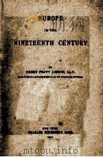 EUROPE IN THE NINETEENTH 1901 PDF电子版封面