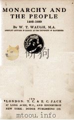 MONARCHY AND THE PEOPLE 1485-1698 PDF电子版封面
