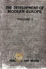 THE DEVELOPMENT OF MODERN EUROPE VOLUME I 1907 PDF电子版封面