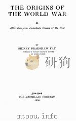 THE ORIGINS OF THE WORLD WAR II 1930 PDF电子版封面