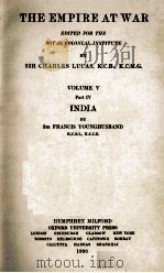 THE EMPIRE AT WAR VOLUME V 1926 PDF电子版封面