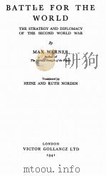 BATTLE FOR THE WORLD（1941 PDF版）