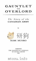 GAUNTLET TO OVERLORD 1946 PDF电子版封面