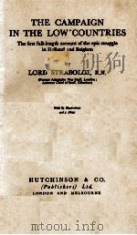 THE CAMPAIGN IN THE LOW COUNTRIES PDF电子版封面