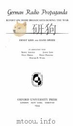 GERMAN RADIO PROPAGANDA 1944 PDF电子版封面