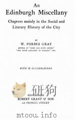 AN EDINBURGH MISCELLANY PDF电子版封面