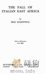 THE FALL OF ITALIAN EAST AFRICA（ PDF版）