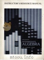 INSTRUCTIR'S RESOURCE MANUAL INTERMEDIATE ALGEBRA FIFTH EDITION     PDF电子版封面     