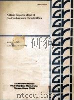 A Basic Research Model of Gas Combustion in Turbulent Flow 1990 PDF电子版封面