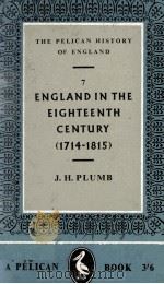 ENGLAND IN THE EIGHTEENTH CENTURY 1950 PDF电子版封面