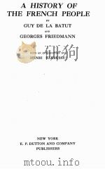 A HISTORY OF THE FRENCH PEOPLE（ PDF版）