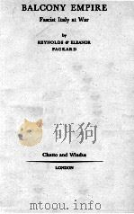 BALCONY EMPIRE 1943 PDF电子版封面