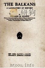 THE BALKANS: A LABORATORY OF HISTORY 1914 PDF电子版封面
