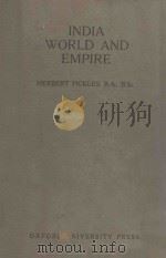 INDIA WORLDD AND EMPIRE（1935 PDF版）