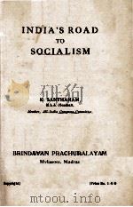 INDIA'S ROAD TO SOCIALISM PDF电子版封面