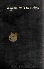JAPAN: IN TRANSITION 1938 PDF电子版封面