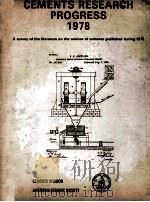 CEMENTS RESEARCH PROGRESS 1978（1979 PDF版）
