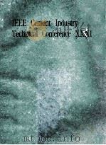 IEEE CEMENT INDUSTRY TECHNICAL CONFERENCE XXXI 1989 PDF电子版封面