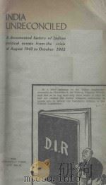 INDIA UNRECONCILED 1943 PDF电子版封面