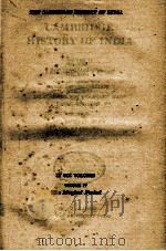 THE CAMBRIDGE HISTORY OF INDIA VOLUME IV（1937 PDF版）