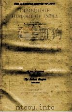 THE CAMBRIDGE HISTORY OF INDIA VOLUME VI（1932 PDF版）