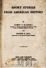 SHORT STORIES FROM AMERICAN HISTORY PDF电子版封面