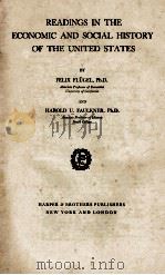 READINGS IN THE ECONOMIC AND SOCIAL HISTORY OF THE UNITED STATES（1929 PDF版）