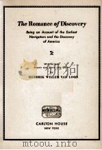 THE ROMANCE OF DISCOVERY 1917 PDF电子版封面