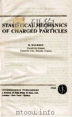 STATISTICAL MECHANICS OF CHARGED PARTICLES（1963 PDF版）