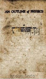 AN OUTLINE OF PHYSICS PDF电子版封面