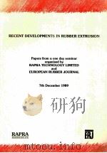 RECENT DEVEL LOPMENTS IN RUBBER EXTRUSION（1989 PDF版）