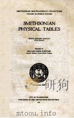 SMITHSONIAN PHYSICAL TABLES NINTH REVISED EDITION（1956 PDF版）
