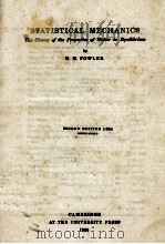 STATISTICAL MECHANICS: THE THEORY OF THE PROPERTIES OF MATTER IN EQUILIBRIUM（1955 PDF版）