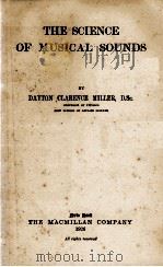 THE SCIENCE OF MUSICAL SUNDS（1926 PDF版）