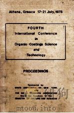 FOURTH INTERNATIONAL CONFERENCE IN ORGANIC COATINGS SCIENCE AND TECHNOLOGY（1978 PDF版）
