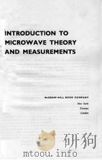 INTRODUCTION TO MICROWAVE THEORY AND MEASUREMENTS（1964 PDF版）
