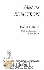 MEET THE ELECTRON 1944 PDF电子版封面