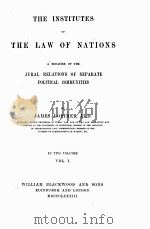 THE INSTITUTES THE LAW OF NATIONS（ PDF版）