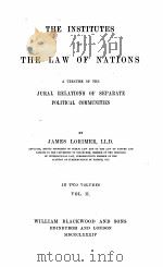 THE INSTITUTES THE LAW OF NATIONS（ PDF版）