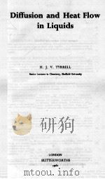 DIFFUSION AND HEAT FLOW IN LIQUIDS（1961 PDF版）