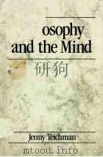 PHILOSOPHY AND THE MIND 1988 PDF电子版封面 0631157520
