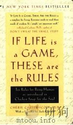IF LIFE IS A GAME THESE ARE THE RULES 1999 PDF电子版封面 0767903889