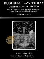 BUSINESS LAW TODAY:COMPEREHENSIVE EDITION THIRS EDITION 1994 PDF电子版封面 031402851X