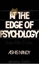 AT THE EDGE OF PSYCHOLOGY ESSAYS IN POLITICS AND CULTURE 1980 PDF电子版封面
